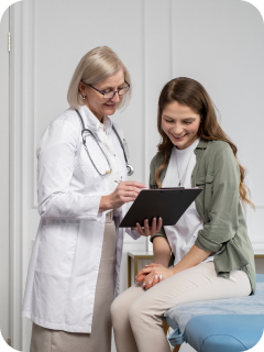 doctor patient conversation image