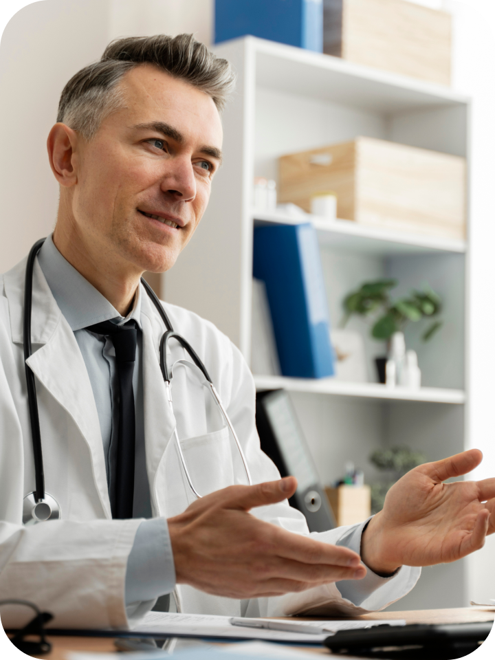 doctor patient conversation image