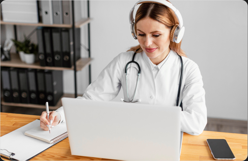 Finish & Transcribe doctor image