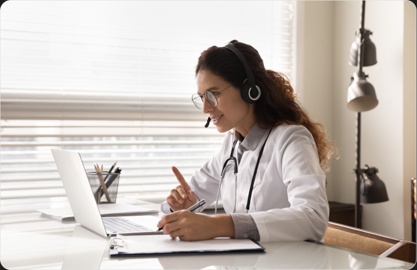 doctor taking Store & Exchange notes image