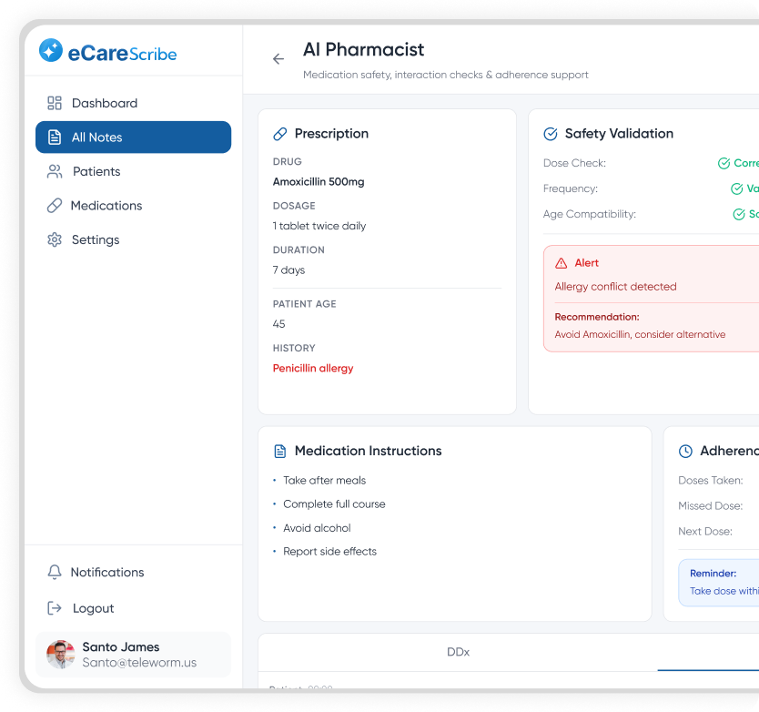 ai pharmacist hero image eCareScribe
